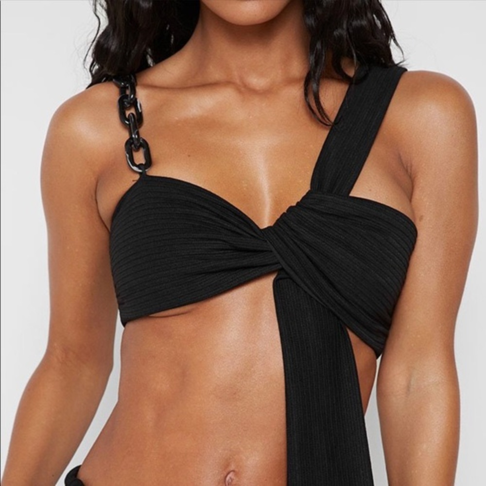 Maniere De Voir Rubbed Crop Top